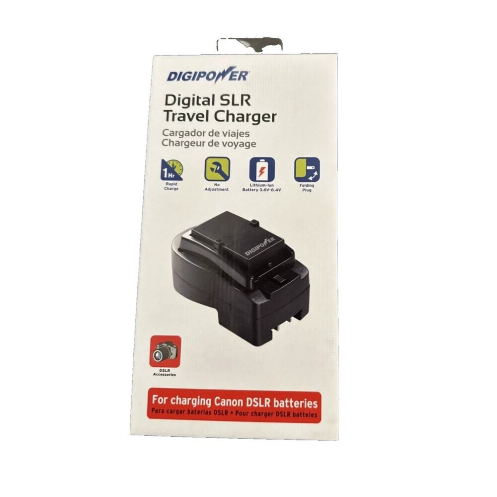 Digipower DSLR Travel Charger Fast Charge Fits Most Canon DSLR-500C